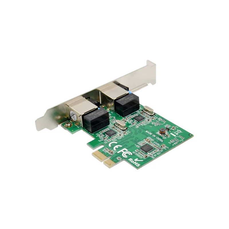 RTL8111F 2 Port RJ45 PCI EXPRESS GIGA BIT  DUAL PORT  SERVER  NETWORK LAN ETHERNET 1000M
