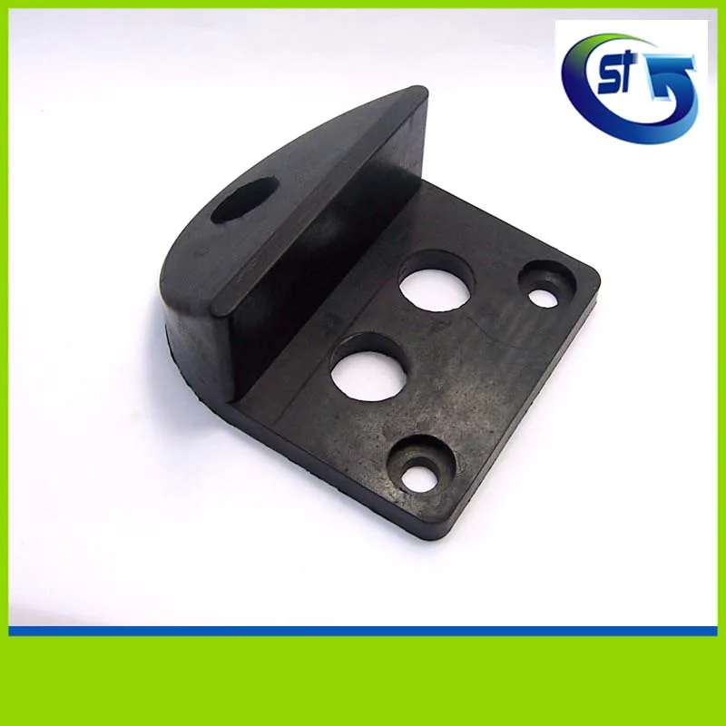 Sliding gate accessories Steel core heavy duty rubber glass shower door stopper