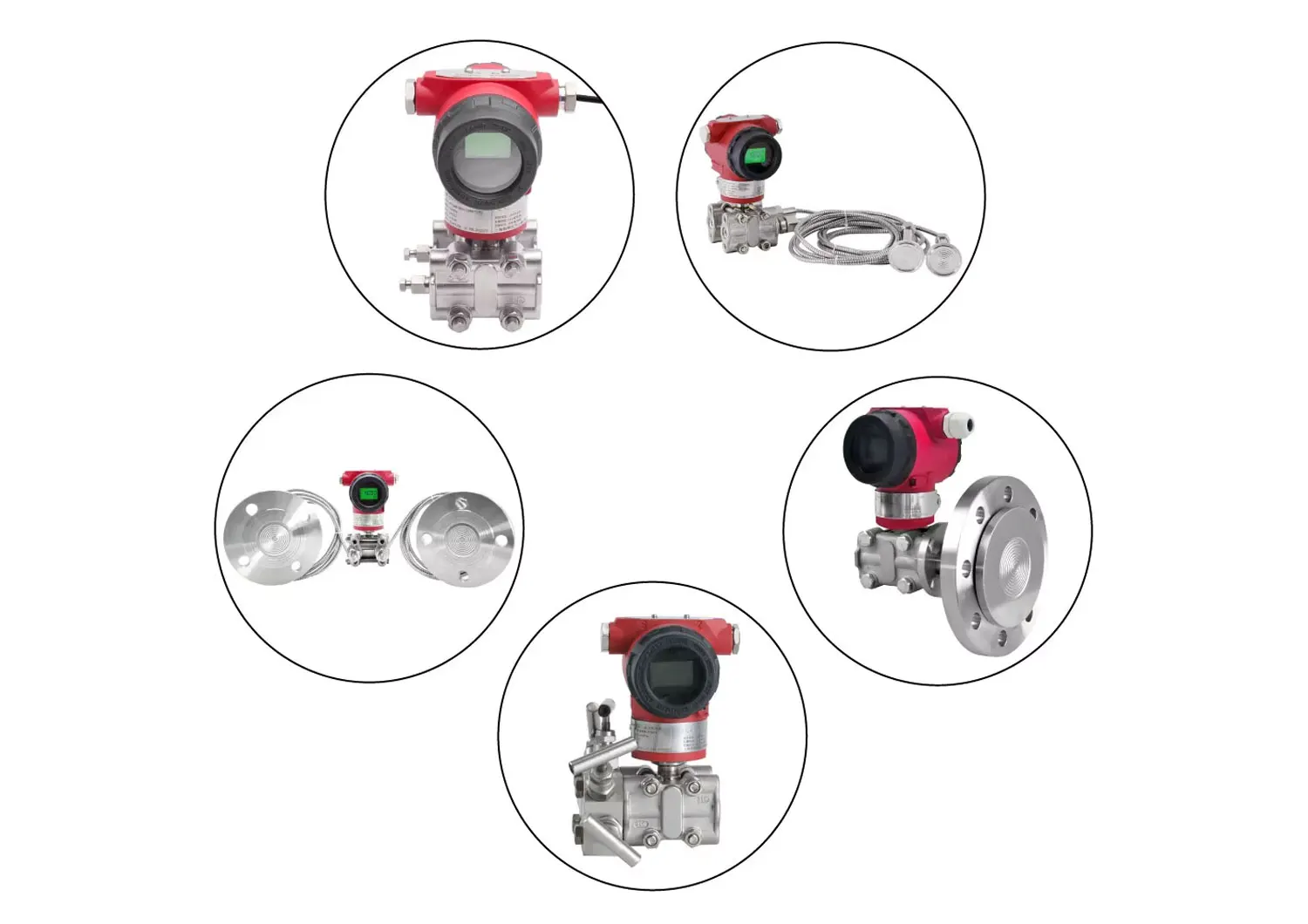 4-20ma output LCD display smart 3051 hart differential pressure transmitter for air steam