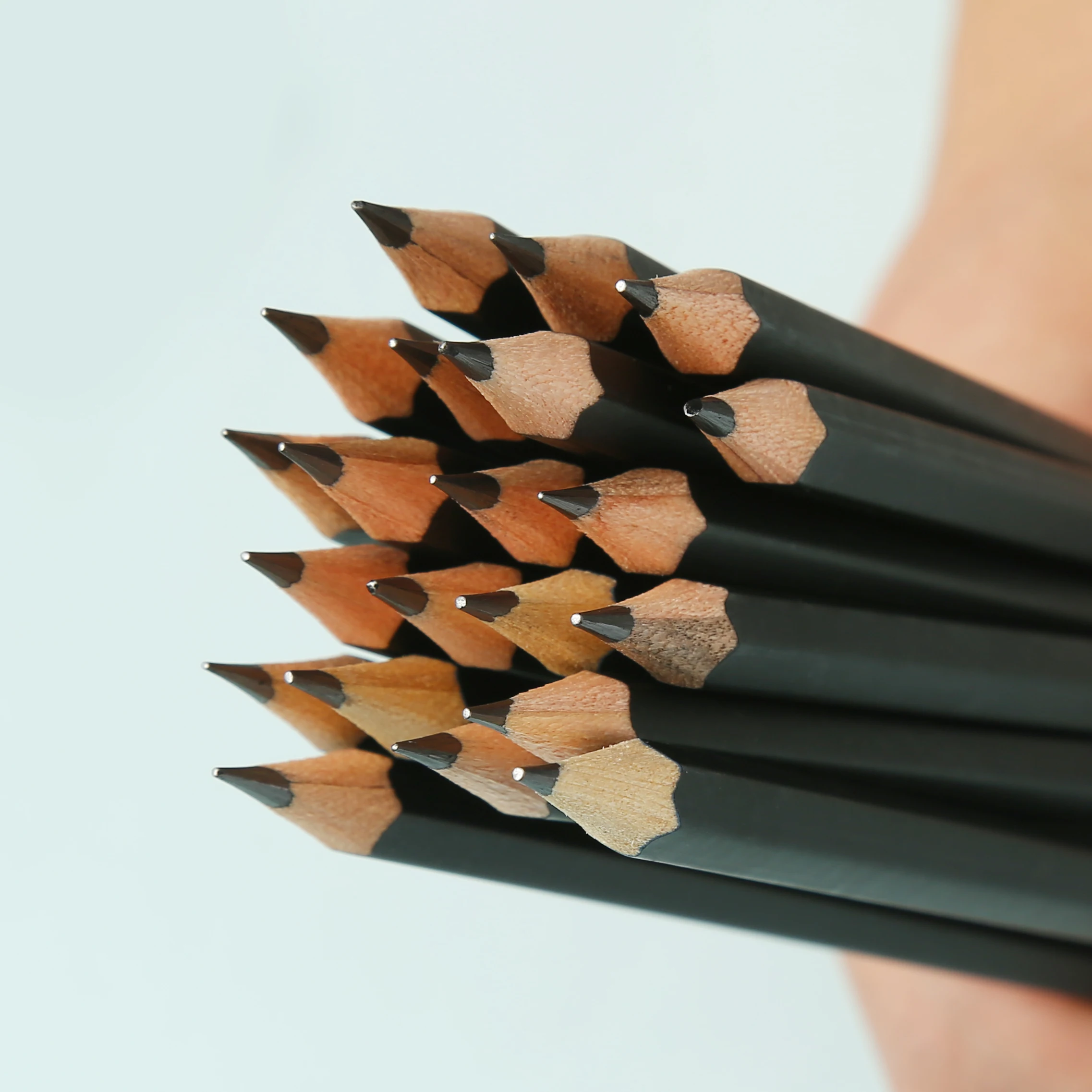 Save 10% High Quality 10 PCS Personalized Matte Wooden Black Pencil Plain Pencils With Logo Custom Printed