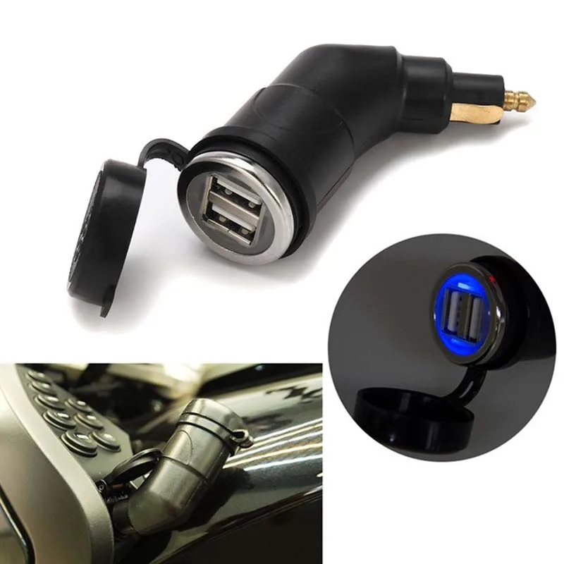 Rainproof 5V 3.3A motorcycle charger for mobile phones navigator GPS