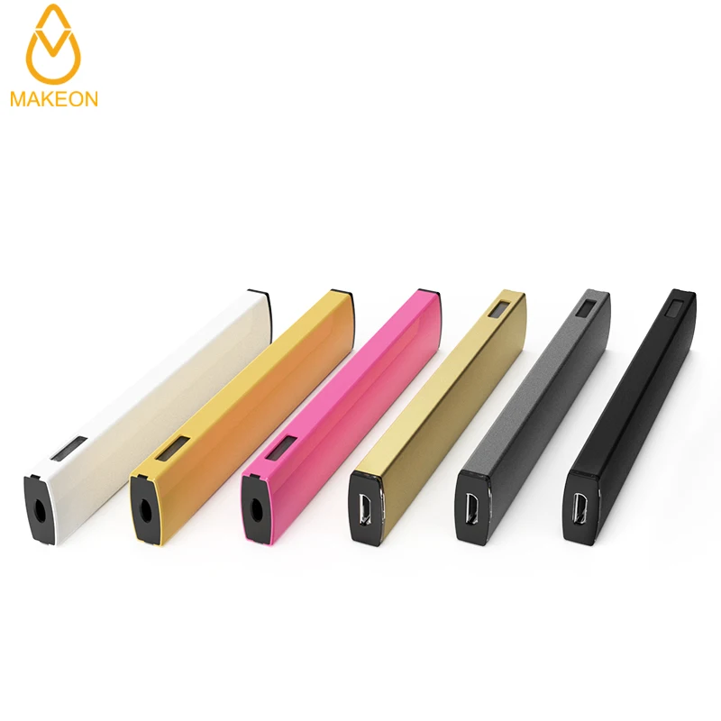 Rechargeable battery with charging port Bar Disposable vapepen for CBD cartridges Vape Atomizer OEM custom brand no leak