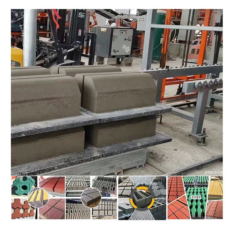 Hydraulic Press Block Making Machine QT5-15 Construction Industries Suitable Produces Cement Blocks with Moulds