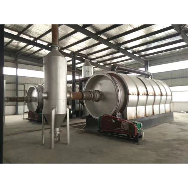 Waste Plastic Tyre Rubber Recycling Machine for fuel oil