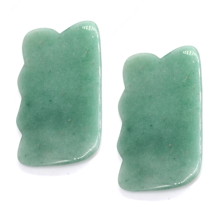 World best selling products natural jade stone gua sha roller green guasha facial tool for anti aging