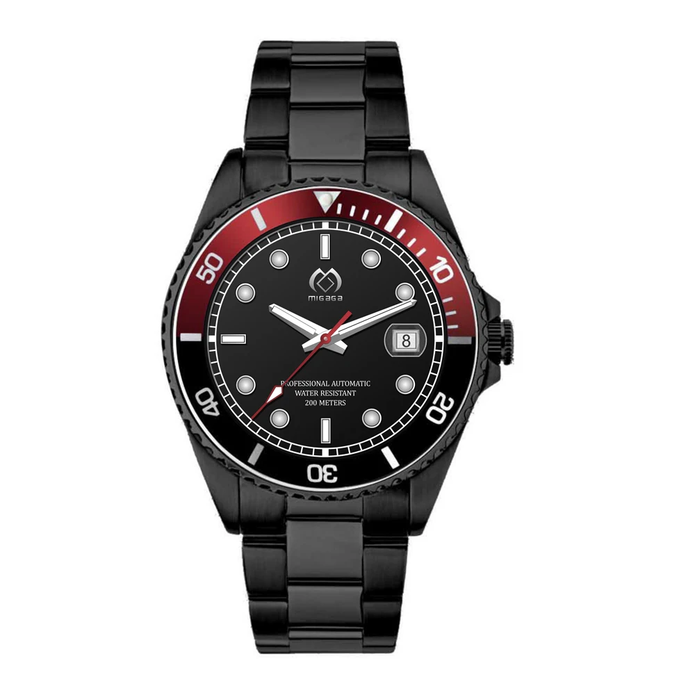 MIGAGA top Brand watch make custom watch luxury rose gold mens mechanical watch