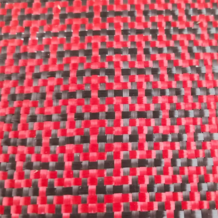 Custom Aramid and Carbon Mixed Fiber Fabric Cloth Hexagon Twill Plain Weave
