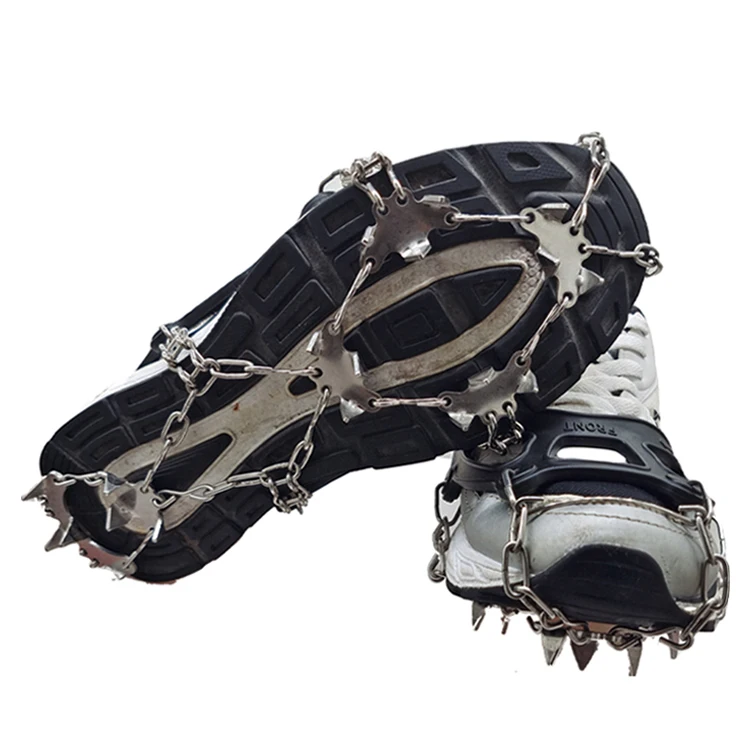 Универсальные противоскользящие шипы с 19 зубцами, Ледяные Шипы, захваты для обуви, эластичные шипы для снега, захваты, тяговые шипы