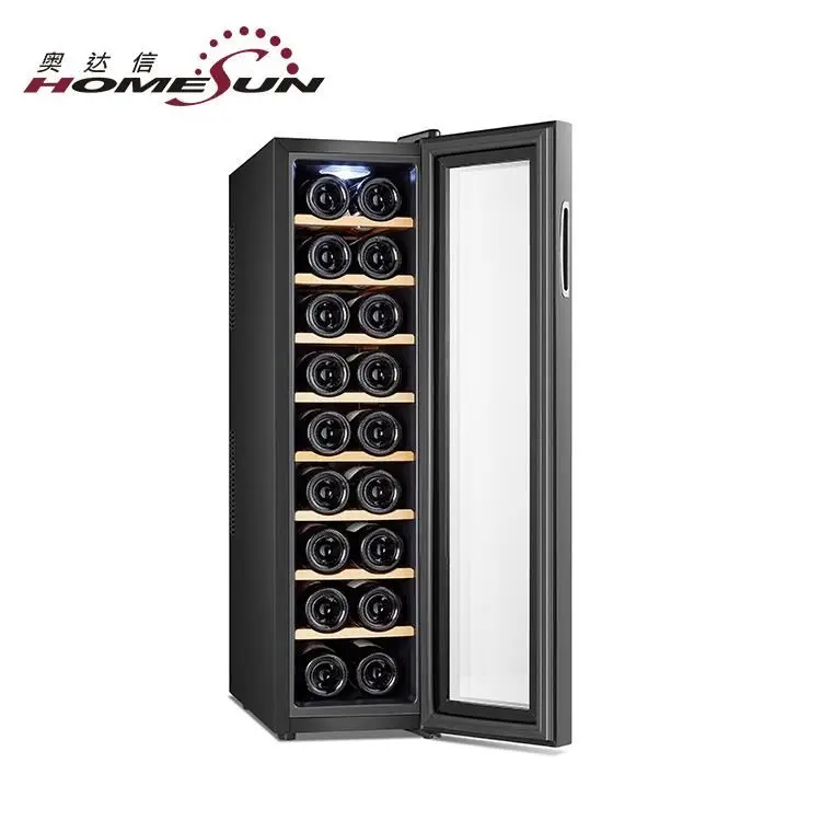 2 Bottle wine cooler digital thermostat glass door peltier