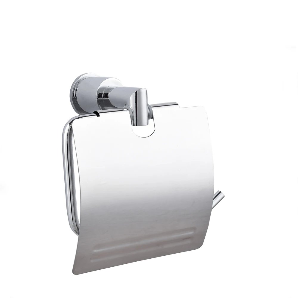 Toilet paper holder Chrome toilet roll holder with shelf