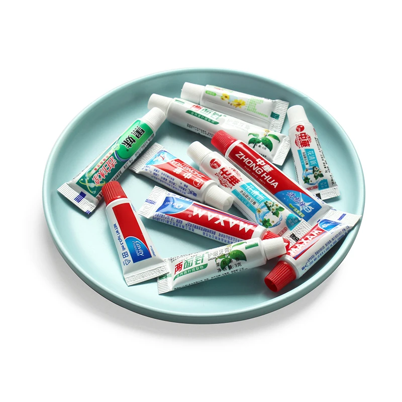 Custom Logo 3g / 5g / 6g / 10g / 15g / 20g / 25g Disposable Hotel Travel Size Mini Toothpaste Manufacturer
