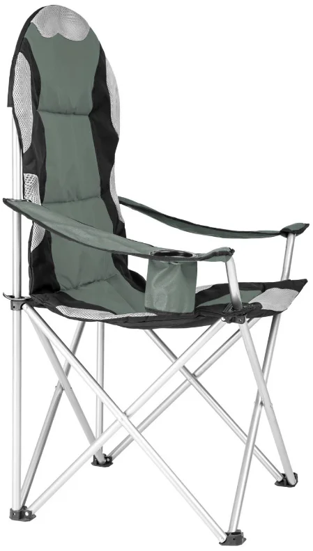 Foldable Aluminium Beach Chair with Armrests