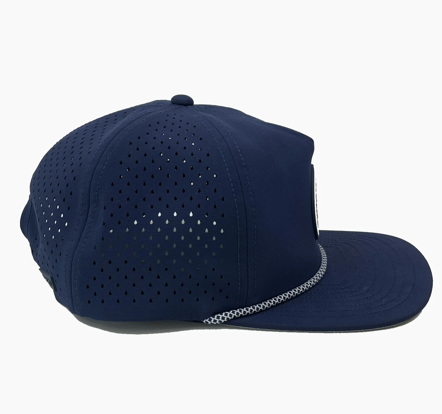 YUEXIN Custom waterproof Performance 5 panel laser perforated Snapback Hat sports Cap for Men Women