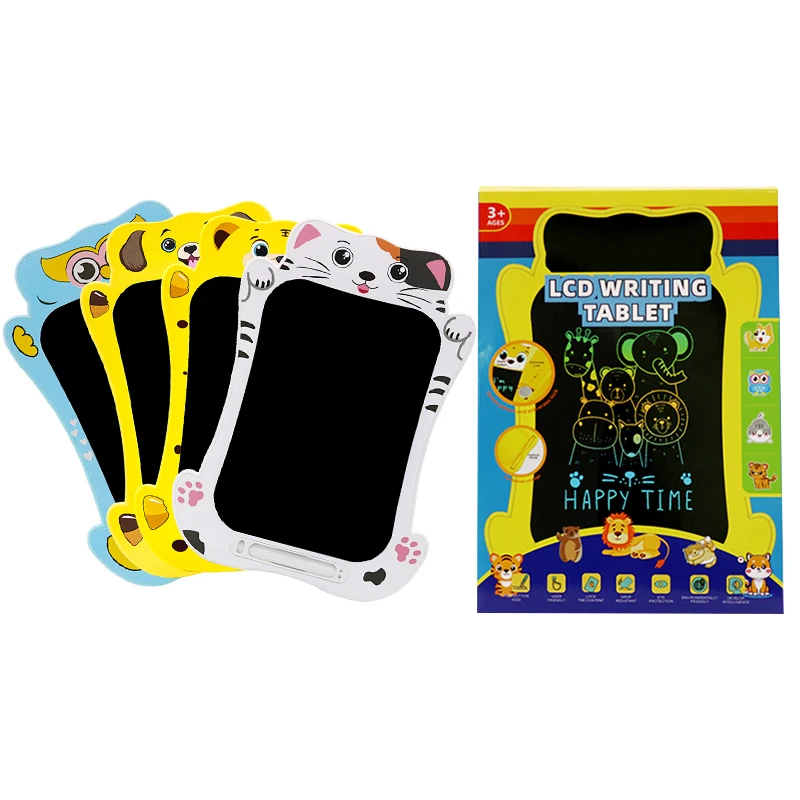 Cartoon Shape Digital Writing Pads Christmas Gifts for Kids Lcd Writing Tablet Drawing Board 8.5inch Colorful Drawing Tablet