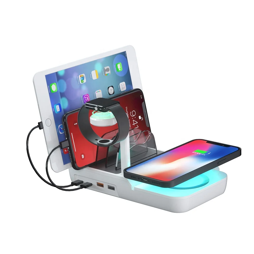 New Design QI 70W Multi Fast Wireless Charger Dock Station mobile phones For iPhone 12 XR XS Max 8 cargador inalambrico