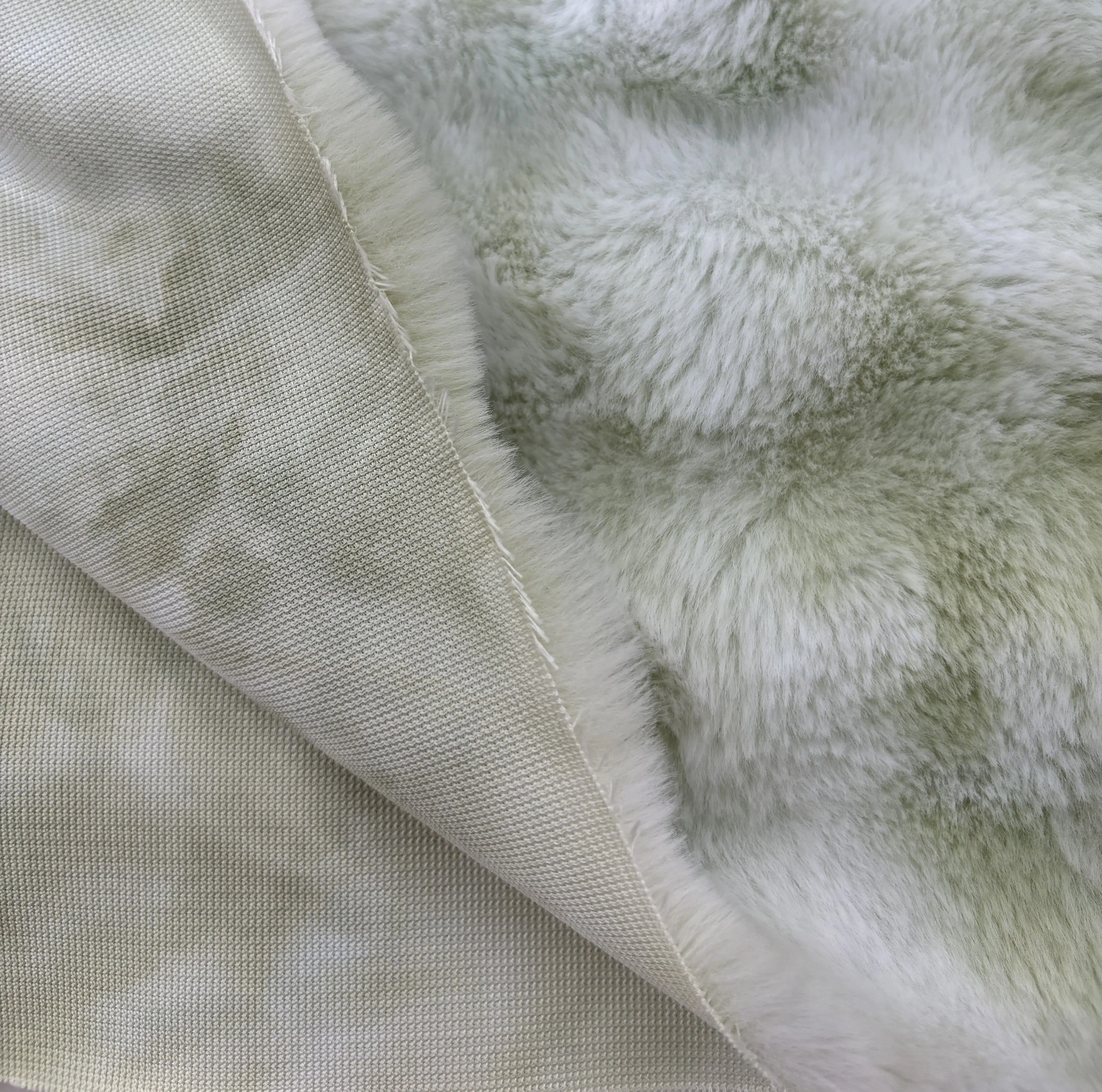 High quality knitted plush rabbit artificial wool carpet fabric toy home textile clothing fabric