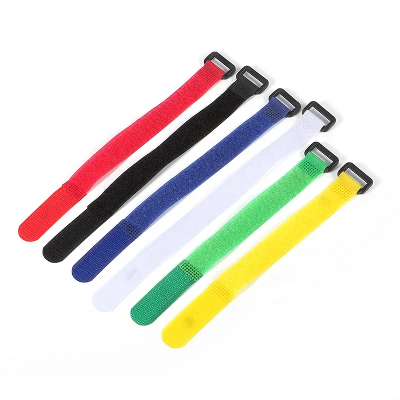 Китайский производитель Индивидуальный размер экологически чистый Мягкий регулируемый велосипедный ремень кабельная стяжка эластичный крючок и петля