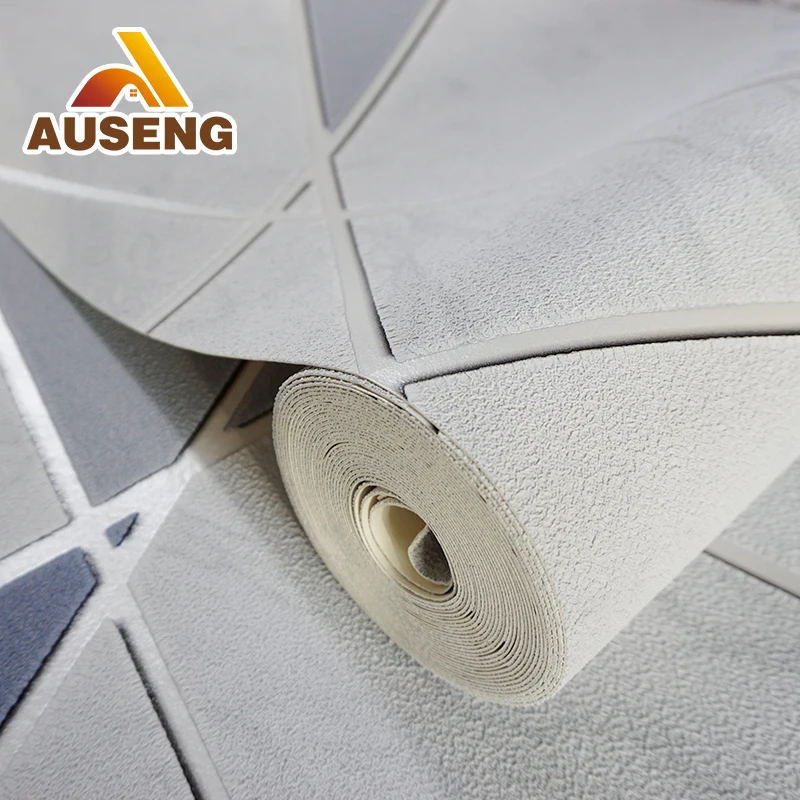 House Decoration Shop Wallpaper Texture Luxury Room 3d Suede Wallpaper Design