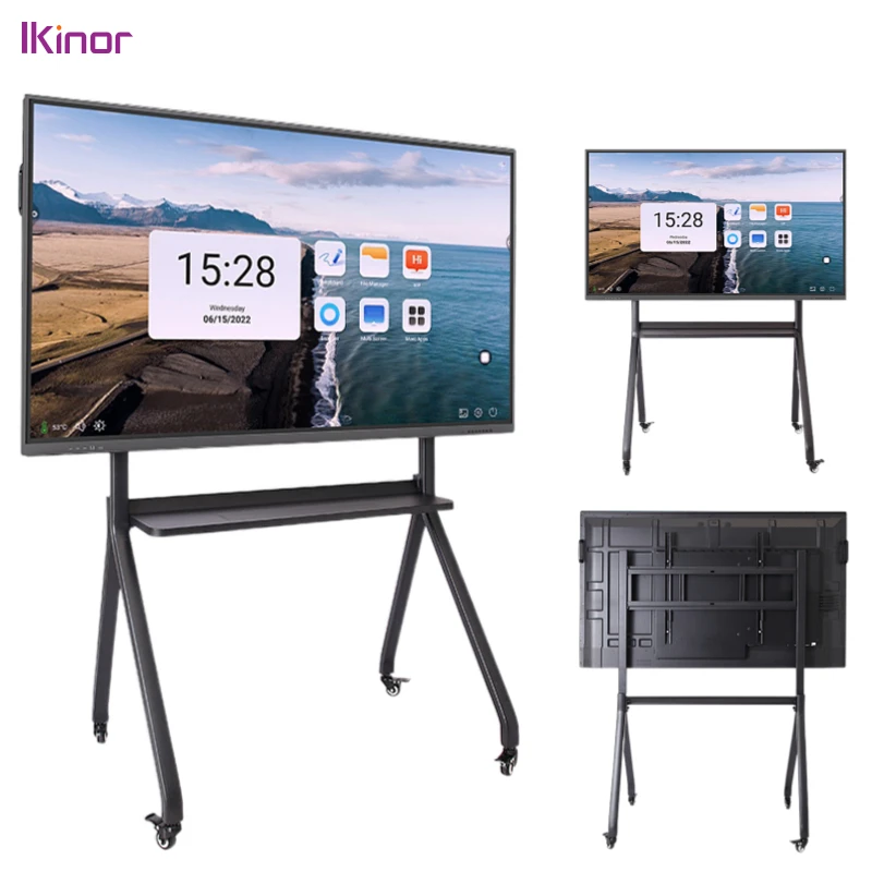 Dropshipping android pc 4K digital signage LCD meeting/teaching interactive whiteboard conference system digital blackboard
