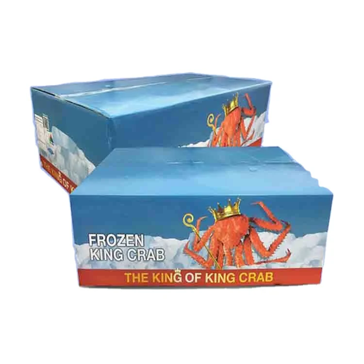 Quick frozen product shrimp seafood packaging box wholesale high quality folding pp plastic storage box