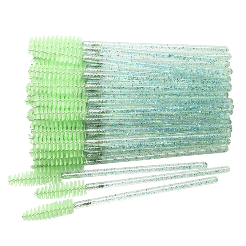 Wholesale Eyelash Brush Portable Crystal Wand Nylon Head Grafting Disposable Eyelash Brush