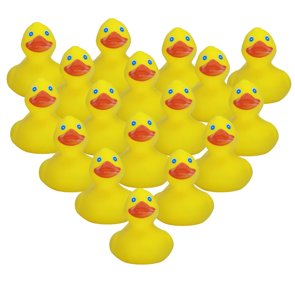 Custom Classic Yellow Rubber Ducks For Baby Shower Party Birthday Gift For Kid Floatable Weighted Upright Rubber Duck Toys