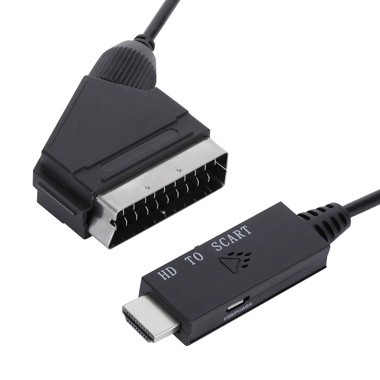 New HDMI to SCART converter 1080P HD video adapter Support NTSC and PAL two standard TV output