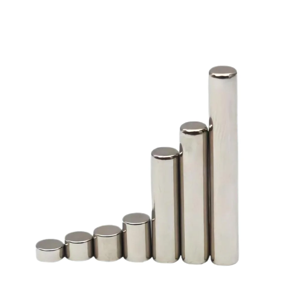 Neodymium-Iron-Boron Coated Magnet Nickel-Cylinder-Shaped Magnetic Disc and Sheet round Magnetic Product N52 Magnet Neodymium