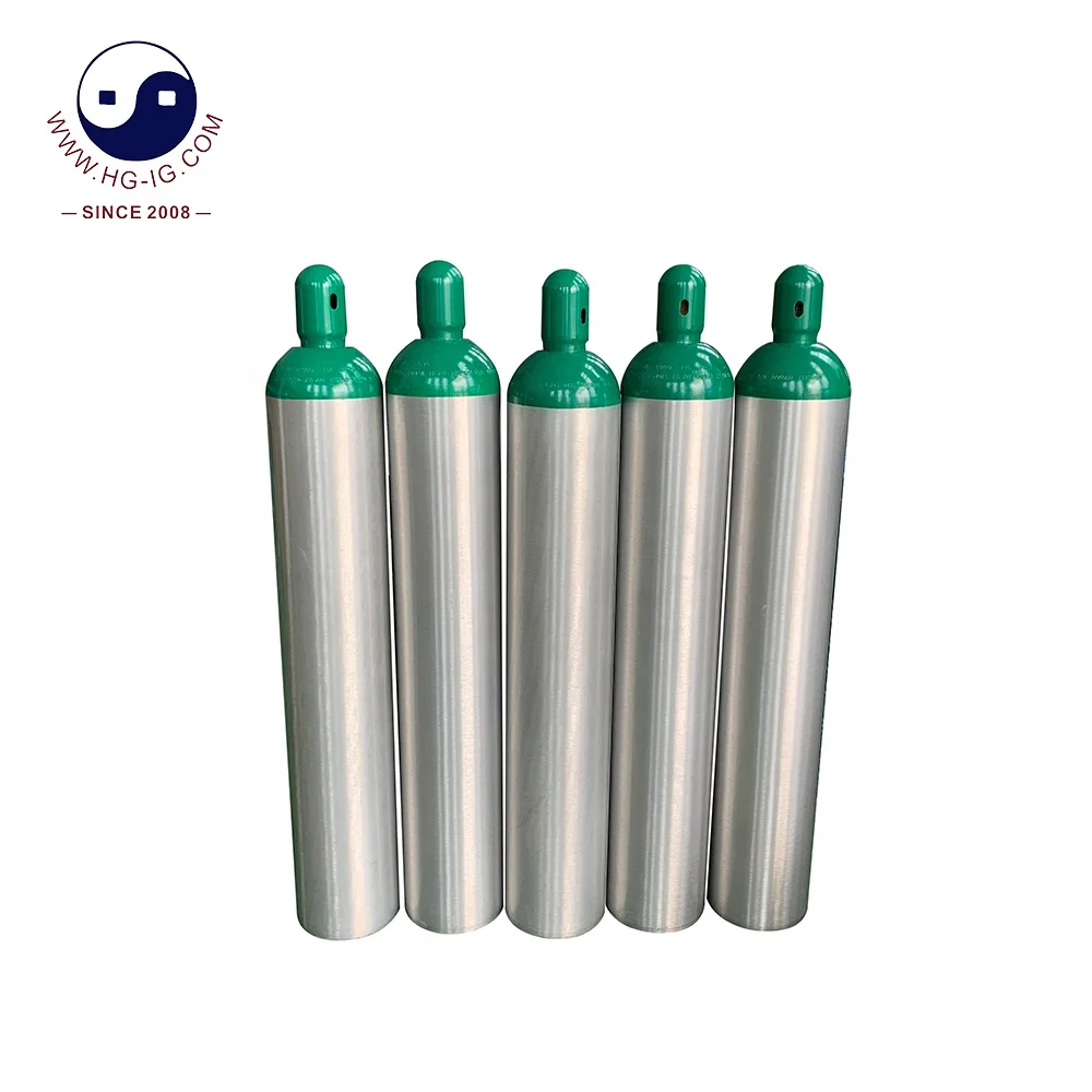 OEM Factory Delivery Size 10L Aluminum Alloy Tank Cylinder Oxygen Co2 Gas Cylinder