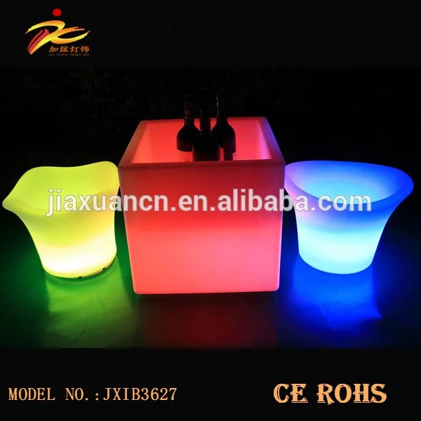 
color changing led ice bucket/ nightclub rechargeable led ice bucket/led lighting bottle ice bucket 