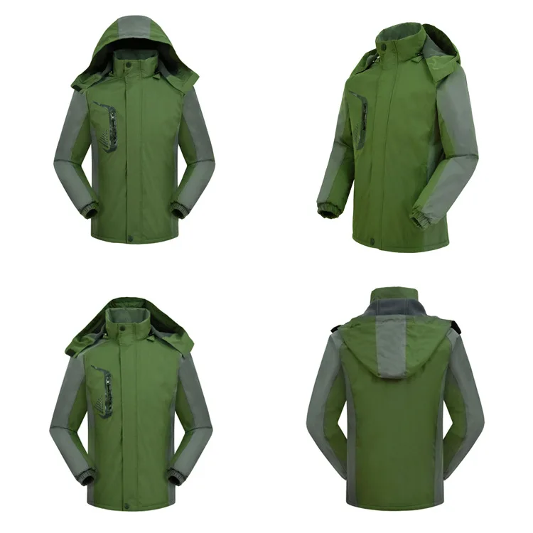 Высококачественная Мужская армейская куртка Softshell из полиэстера под заказ водонепроницаемая для