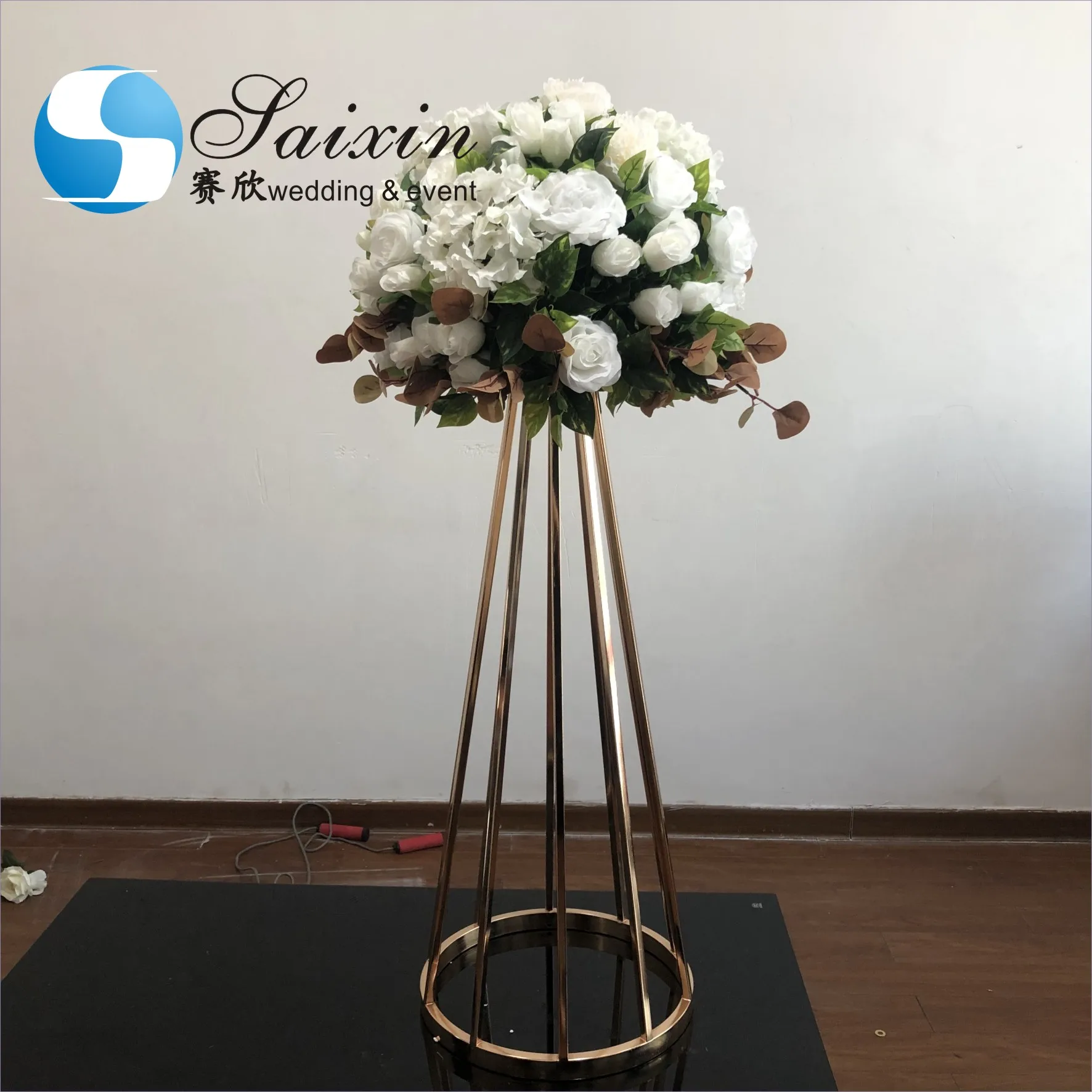 ZT-417G New taper circular  flower stand centerpiece wedding  table stands for events