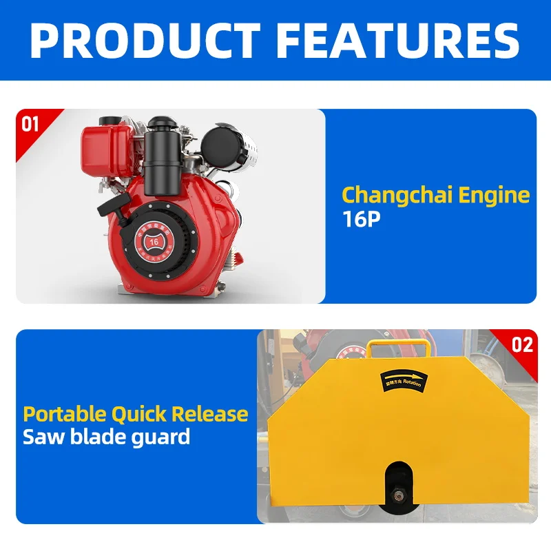 wholesale factory high operating efficiency concrete cutter wall floor asphalt road saw cutting machine Concrete Cutter