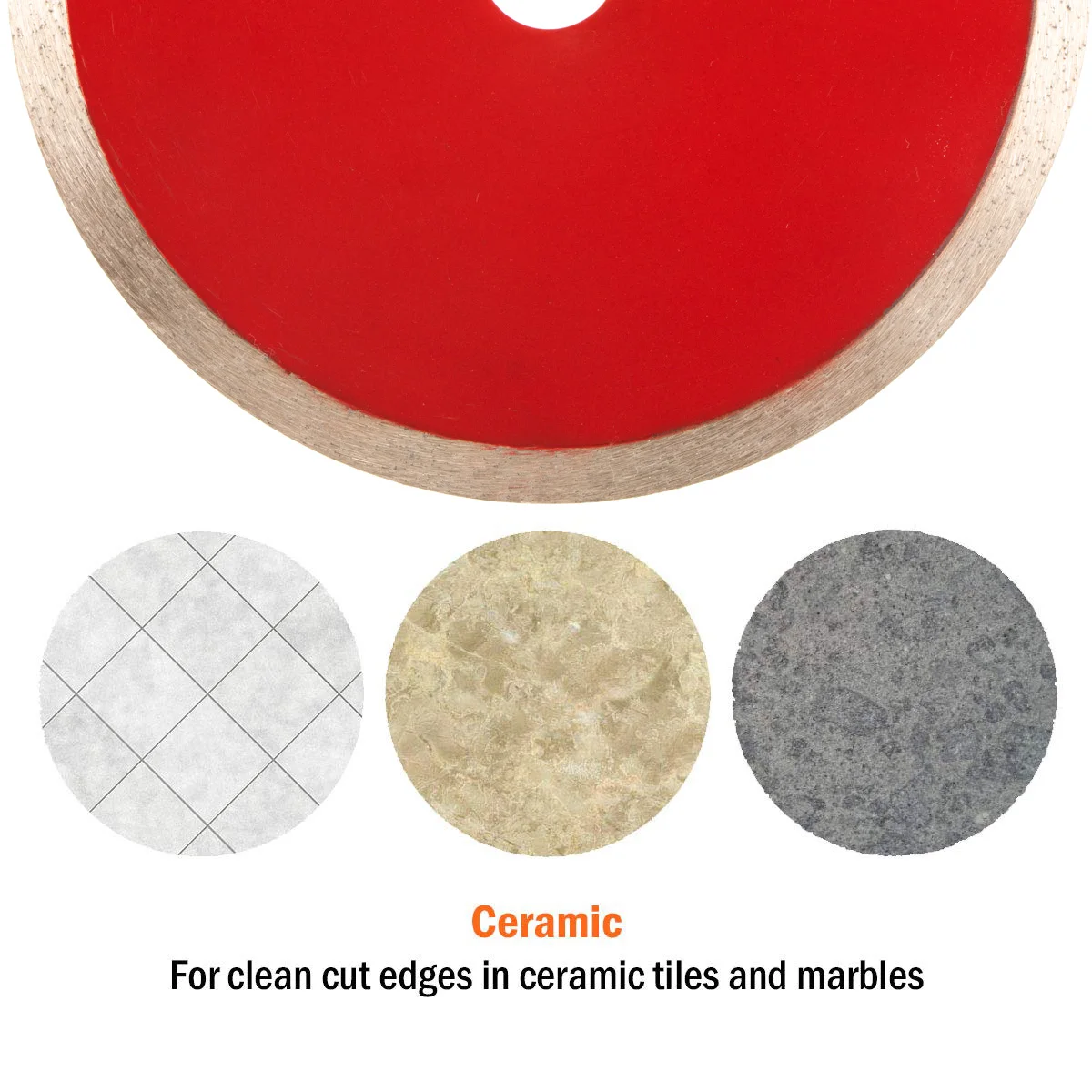 TOOLWAY Hot press diamond cut disc toothless circular saw blade for ceramics and tiles concrete