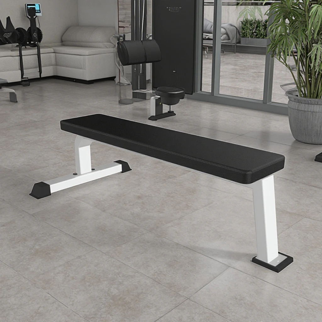 Commercial Professional Adjustable Flat Bench Multifunctional Fitness Equipment for Gym Training and Bodybuilding