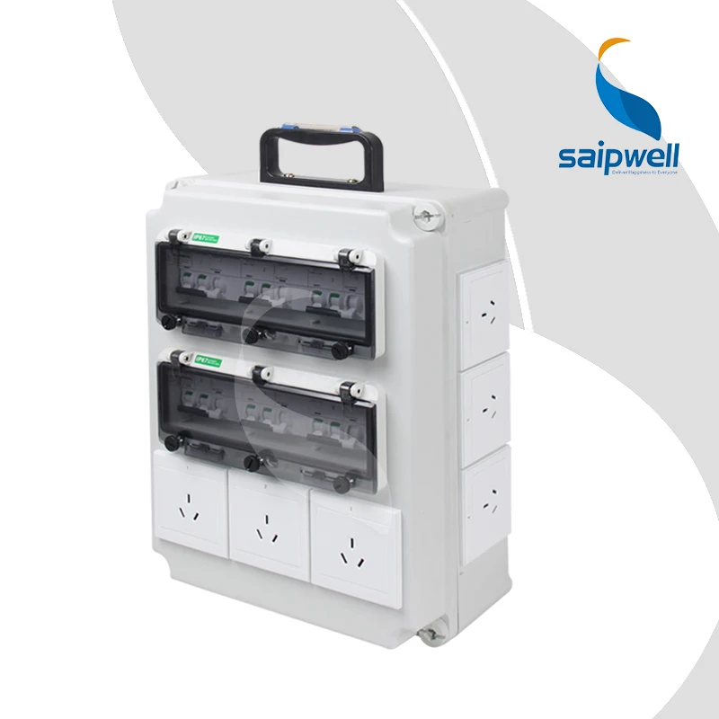 SAIP/SAIPWELL  customized Industrial plug socket box 3 phase power distribution box