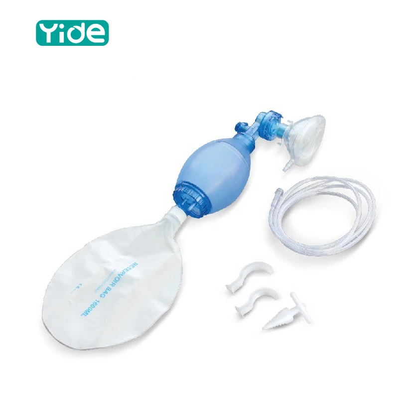 Medical Resuscitator Kit Portable Simple Manual Resuscitator Ambu Bag Factory Supplier with Carton