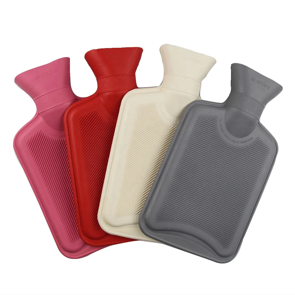 hot selling winter warm hot-water bag high quality classic rubber thermos heat therapy hot water bag bottle hand warmer pack