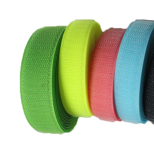 Good Price Reusable 70% Polyester Colorful Hook And Loop Fastening Tape
