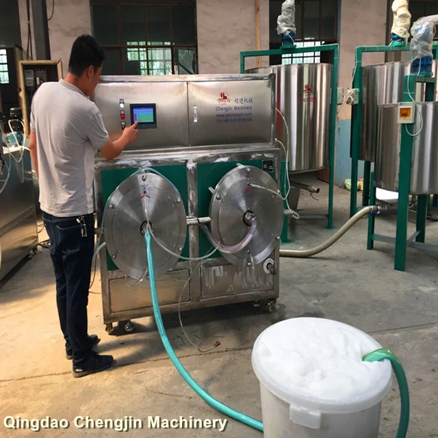 
CCJ-60 PLC Control-Double Dies liquid latex continuous foam machine customized design for latex mattress large amount of glue 