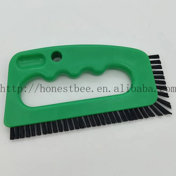 Ceramic Tile Brush Durable Hard Scrubbing Grout Cleaner Brush PP Handle Nylon Bristles Cleaning Brush for Tiles Floors Bathroom