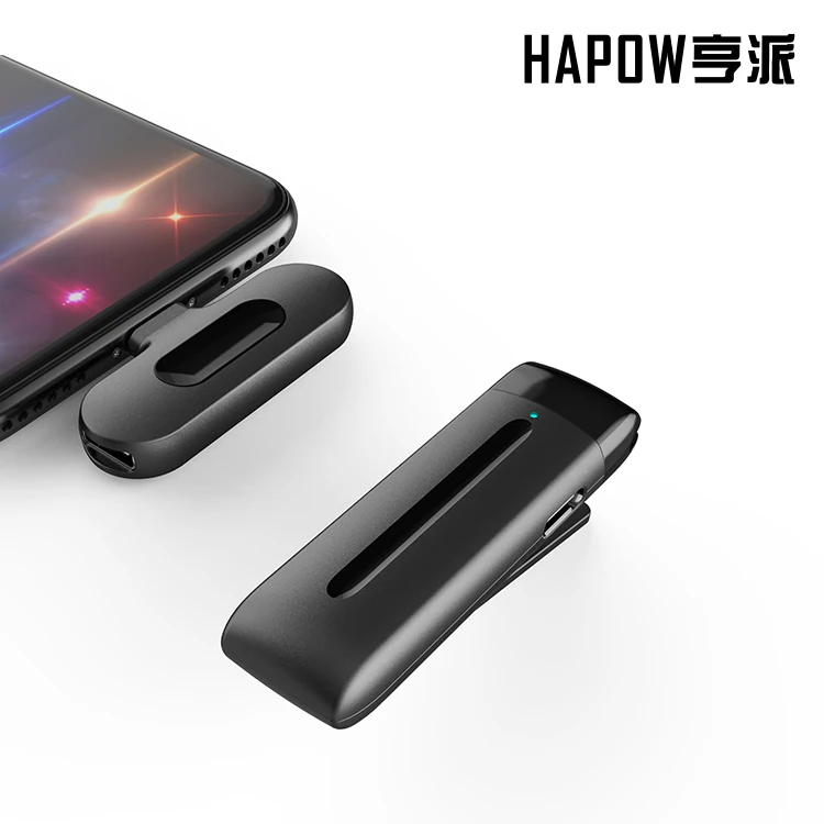 Hapow Cheap price lapel microphone lavalier wireless professional mic digital wireless stereo microphone