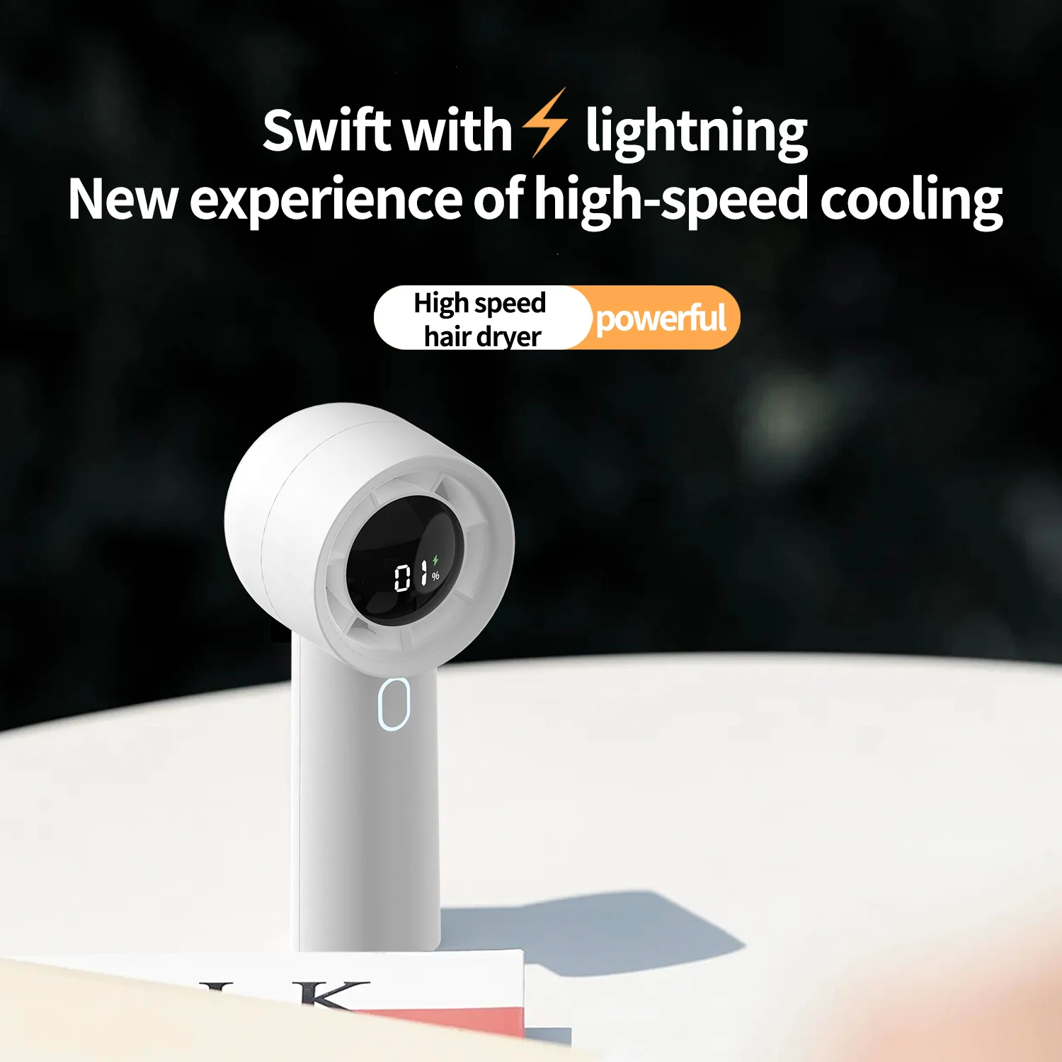 Smart Fan High-Speed Desktop Bedroom Usb Charging Mini Ceiling Fan 3 Speed Running Rechargeable Fan