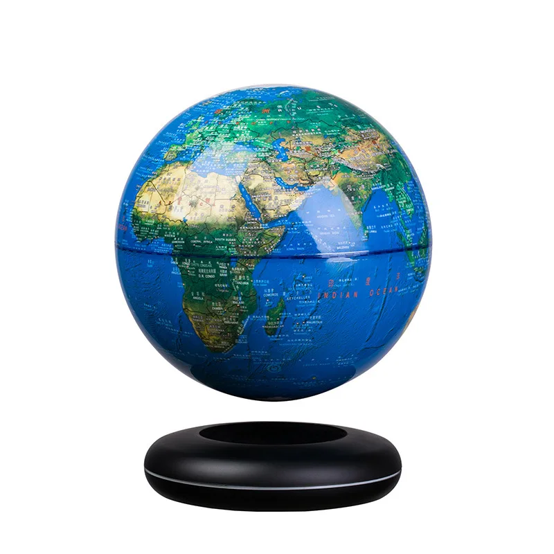 Suspended Geography Floating Electronic Maglev World Educational Globe Lights For Home Decoration