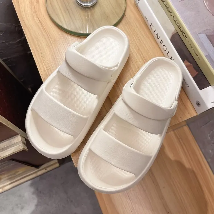 HOT Trends 2021 Custom Logo New Unisex Summer Sandals Men Flat Slides Shoes Women Slip On Eva Indoor Beach Ladies Slippers