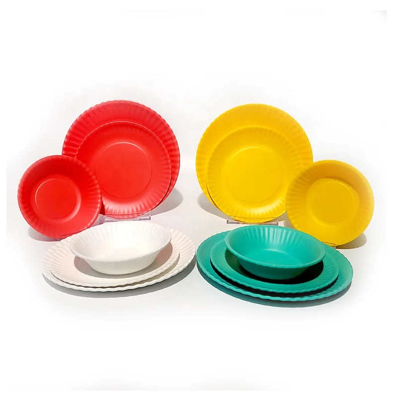 
Dishwasher safe and high quality melamine plates set and bowl and dishes for party ware 