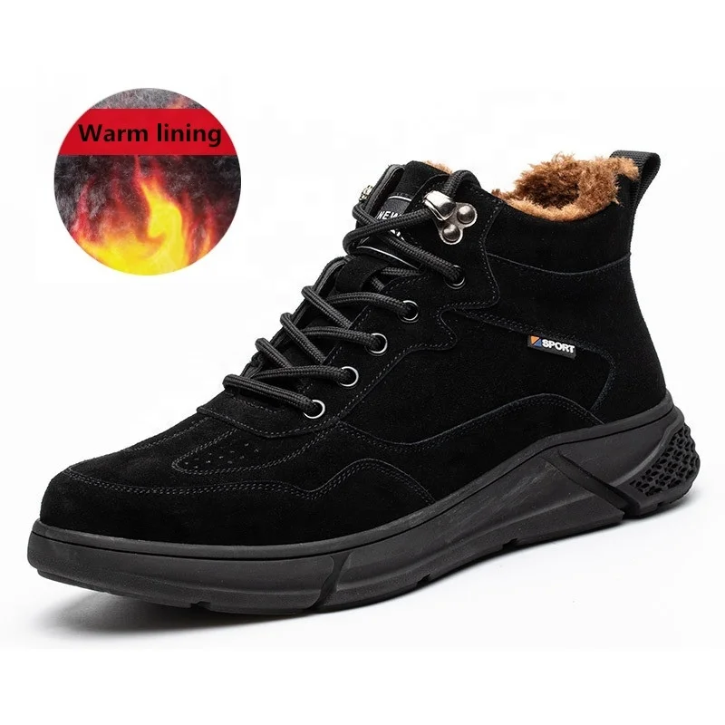 Hot selling Winter Safety Shoes Factory Wholesale Puncture Proof Work Construction Steel Toe Sneakers Warm Safety Shoes boots