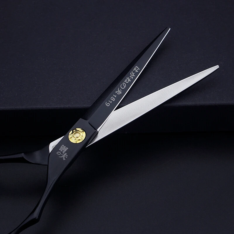 Kungfu 6.0 Inch barber haircut scissors cutting japanese 440C hairdressers scissors barber tools