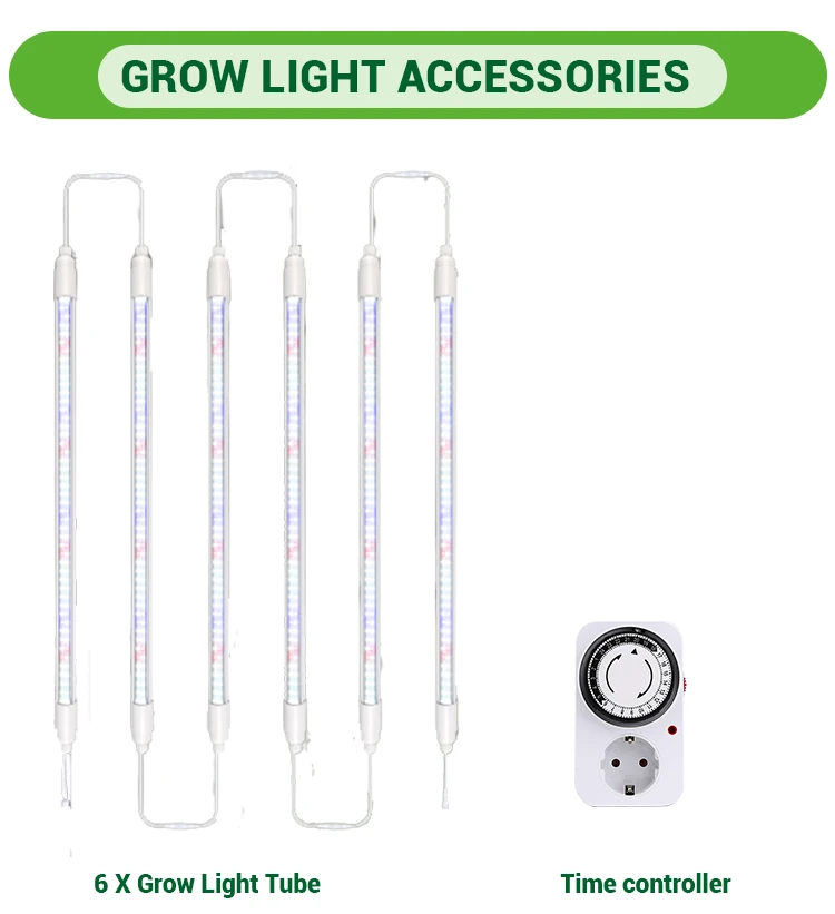 UKIOK Outdoor & indoor NFT Home Vertical Garden Hydroponic Growing Systems  with led light