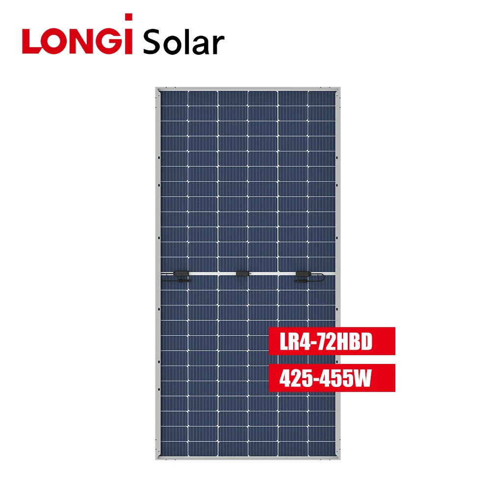 GTJ-3 LONGI LR4-72HBD солнечная панель Longi 445w Tier 1 455 Вт полуэлементный PV модуль для продажи 425w 430w 440w 450w MONO 144